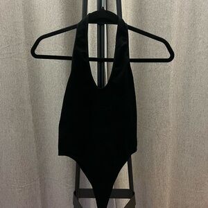 Wild Fable Women's Black Halter Bodysuit Size Small